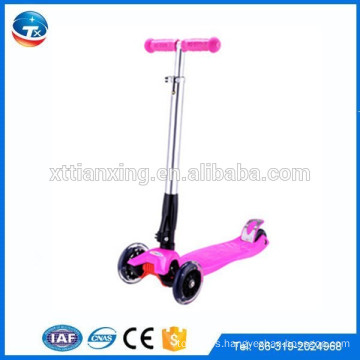 2015 Nuevo producto para la scooter de equilibrio del uno mismo de los cabritos tres ruedas mini favorable compresión del balance del empuje para los cabritos hechos en China